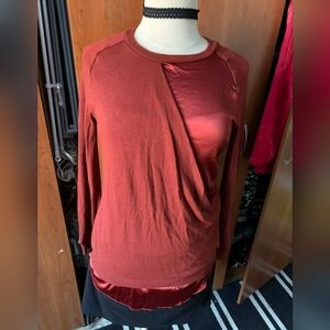 Women's Rust Long Sleeve Top